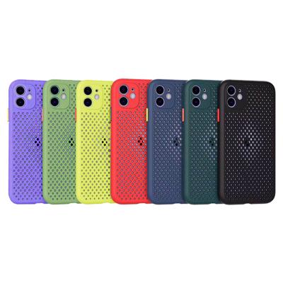 China Light Honeycomb Hole Heat Dissipation 1.6mm TPU Mobile Phone Case Back Cover For Tecno Pouvoir 4 pro Camon 15 16 Spark 6 Phone Case for sale