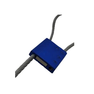 China Anti-theft security seal/single-use Pull tight security aluminium alloy metal wire cable seal for container for sale