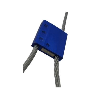 China Anti-theft security seal/single-use Customized stainless steel wire cable seal metal strip seals factory for sale