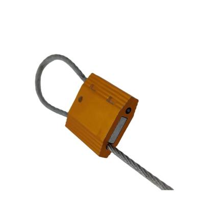 China Anti-theft security seal/single-use Stainless Steel Aluminum Cabl Wire Seal  Uhf Rfid Metal Cable Seals Container Lock Cable Seal for sale