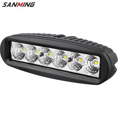 China 6 Inch 18W Led Working Lamp Off Road Shine Vehicle Super Car LED Work Lights SG-6018-RXA for sale