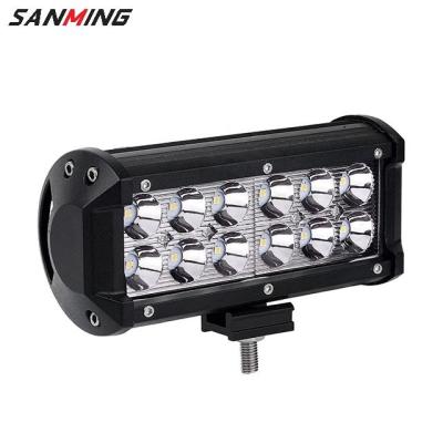 China 36w offroad led light bar 7 inch led light double row spot work driver-beam flood light SG-21X-036A for sale