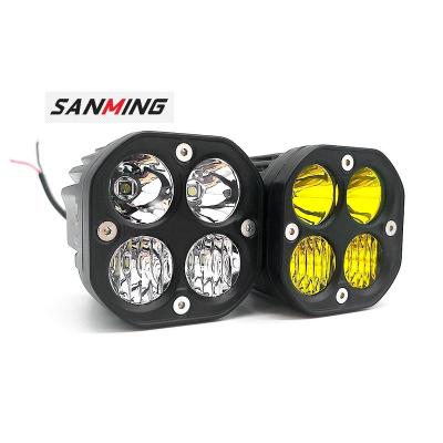 China 3inch 12V 24V Led Light 40W White Yellow Work Light For SUV ATV Trucks Offroad Led Working Light SG-3-40 for sale