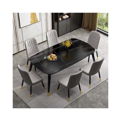 China Contemporary dining set nordic modern glass dining table and chair high quality tempered glass restaurant metal for sale