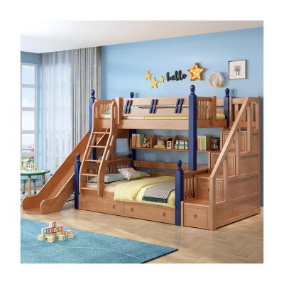 China New Modern Design Durable Smart Bed Furniture Kids Solid Wood Bunk Bed for sale