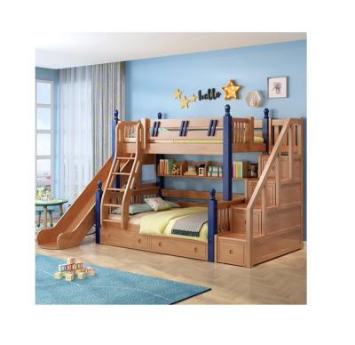 China New Design Bed Kids Furniture Solid Wood Bunk Bed Durable for sale