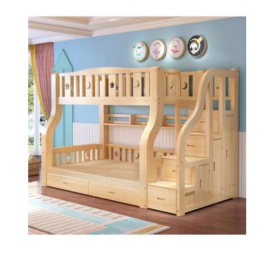 China New Durable Solid Wood Style Single Primary School Children's Bed for sale