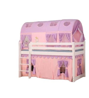 China New Design Adjustable Colorful Funky Kids Beds (Height) Wood Bunk Bed With Tent for sale