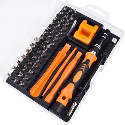 China Multi-used 52 Head Screwdriver 1 Cell Phone Glasses Eye Repair Tool Kit Professional Combination Precision Screwdriver Set for sale