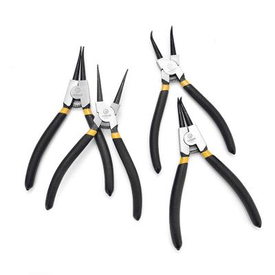 China China Factory Price High Quality Multi-pattern Easy Operation Precision Angled External Circlip Pliers Straight And 90 Degrees Angled Circlip Pliers for sale