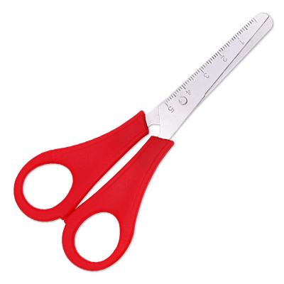 China China factory durable child safety multifunctional stationery scissors with scale ruler for sale