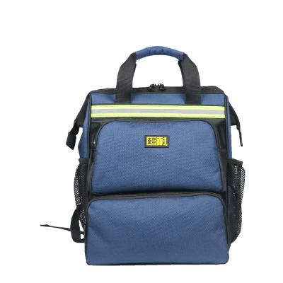 China Technician Electrician Waterproof Canvas Backpack Waterproof Wear-resistant Multifunctional Tool Bag for sale