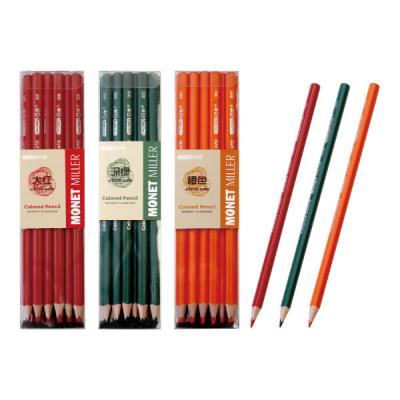 China Promotion\Business\School\Office Art Set Color Pencil Available 12 Pieces Of Colors 24 Per Box Monochrome Color Pencils for sale