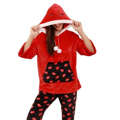 China Thermal Fashion And Leisure Warm Comfortable Pajamas Sets Winter Women Pajamas for sale