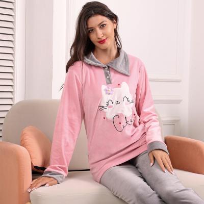 China Thermal Home Wear Nightgown Sets Pajamas For Women Set Home Wear Nightgown Sets Charming And Distinctive Women's Nightgown Suits for sale