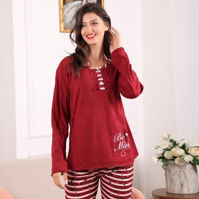 China Charming Women's Thermal Pajamas and Distinctive Women's Nightgown Suits Home Wear Girls Pajama Set Velvet Women's Sleepwear Sets for sale