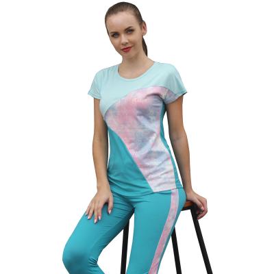 China Wholesale cute patchwork women's pajamas personality style sports pajamas QUICK DRY style blouse new for sale