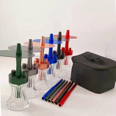 China Smooking Shisha Factory Sales High Quality Mini Hookah Popular Acrylic Hookah Set With Box for sale