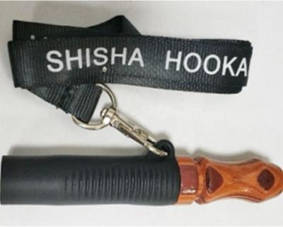 China Eco-friendly Wooden Shisha Hookah Mouth Tips With Hang Rope Strap ChiCha Narguile Hookah Mouthpiece for sale