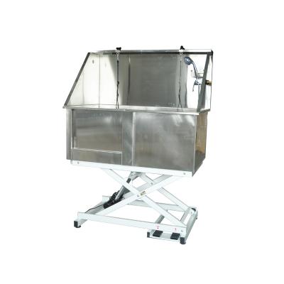 China Small Animals The Fine Quality Stainless Steel Lift Design Electric Pet Bathtub for sale