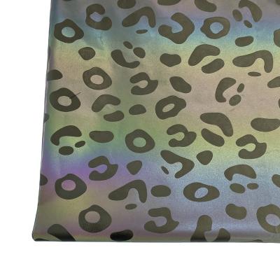 China Gray Reflective Factory Price Soft and reflective fabric 2020 leopard fashion for sale