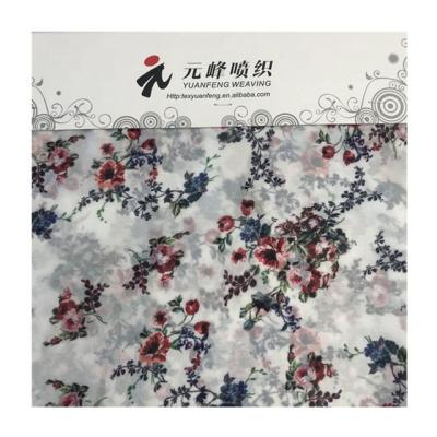 China Custom Print Woven 75d Polyester Chiffon Fabric Anti Static For Dress for sale