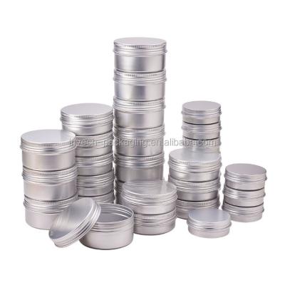 China Aluminum Hair Pomade Gel Air Freshener Tin Container , Round Candy Metal Tin Box for sale