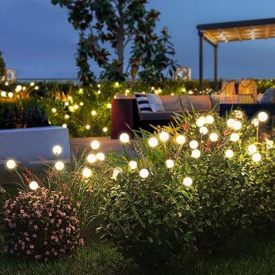 China Camping Zonne-graslamp Led Wind vuurvlieg lichten Buiten Plug Ground Patio Tuin lichten Waterdicht Te koop