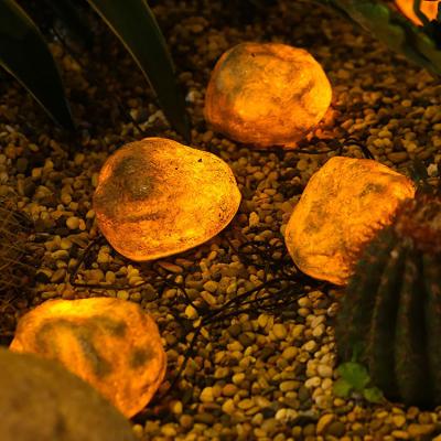 China Simulación al aire libre Piedra Luces de cuerda solar a prueba de agua para el hogar Parque patio balcón ambiente en venta