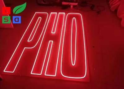 Cina Longlife Outdoor Neon Name Sign Letters Flex Signage con Clear Backing Custom Neon Sign in vendita