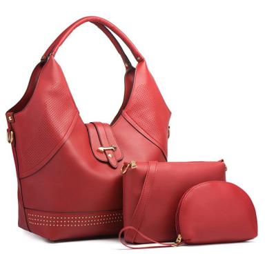 China Fashion Ladies Handbags Set Manufacturer Custom Purse Fashion PU Bags Women Leather Luxury Ladies Handbags for sale