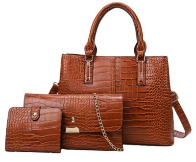 China Fashion Fashion Stone 3 Pcs Set Handbag For Women Luxury Set Women's Bags Set Handbags Ladies for sale