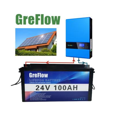 China GreFlow Home Off Grid Solar System Ground Installation Tilt Mount Solar Ground System 5kw 3kw Solar For Home Use Solar Power Energy for sale