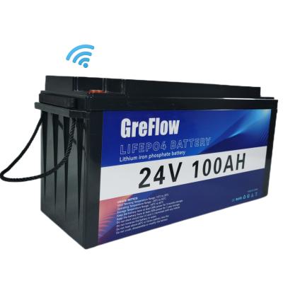 China Wholesale GreFlow ride-on cars 24v lifepo4 100ah 200ah 300ah lithium battery with smart BMS for 100Ah vehicle for sale