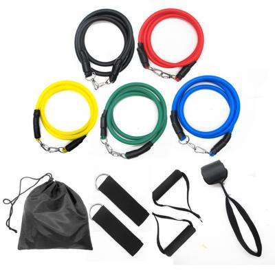 China Best Selling 100 Pounds Resistance Bands Yoga Band Set Home Fitness Equipment Training for sale