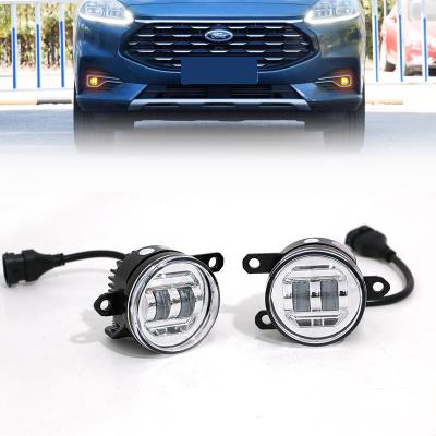 China factory outlet gold highlight fog lamp led fog light for 2019-2022 Ford Escape LED daytime running light for Ford Escape LED gold highlight fog lamp for sale