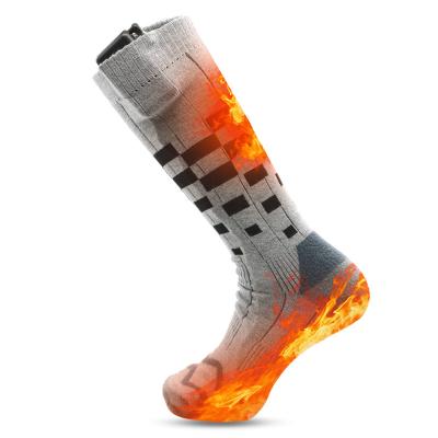 China Warm Socks Ski Warm Socks Battery Electric Battery Operated Rechargeable Winter Breathable Heated Socks for sale