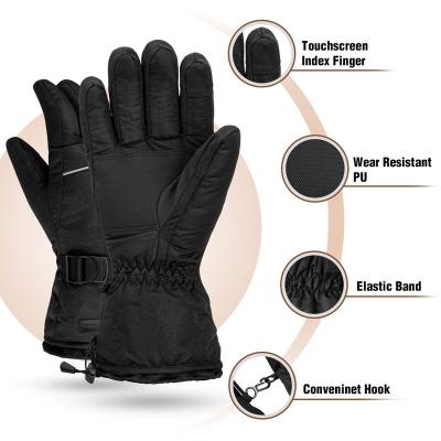 China Waterpoof Hot Unisex Touch Screen Electric Heating Rechargeable Battery Heated Gloves for Outdoor Sports Motorcycle Fishing Skiing for sale