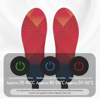 China Keep Warm Shoes Thermal Insoles Warmer Rechargeable Heated Insole Battery Electric Shoes Heated Insoles for sale