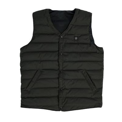 China Anti-wrinkle Winter Outdoor Men's Warm Electric USB Charging Rechargeable Battery Sleeveless Thermal Heated Vest for sale