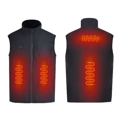 China Waterproof High Quality Skin-friendly Comfortable Heating Heat USB Electrics Heated Vest With Battery Pack for sale