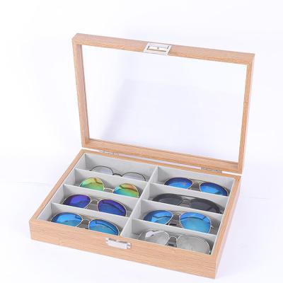 China General Glasses Multi-cell Glass Storage Box Myopia Glass Sunglasses Case Packing Glasses Show Collection Box for sale