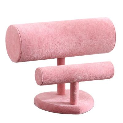 China Shop Display Stand 2 Suede Watchband Band Storage And Display T-Shaped Racks for sale