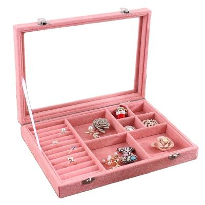 China European Princess Jewelry Box With Large Capacity Easy Storage Lock Accessories Show Jewelry Box for sale