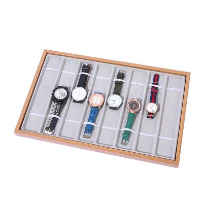 China Luxury Jewerlry Storage Rack Jewelry Showcase Organizer Storage Case Wood Watch Display Box With Custom Logo for sale