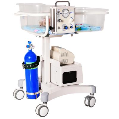 China Medical Metal Baby Emergency Transfer Vehicle With Resuscitator for sale