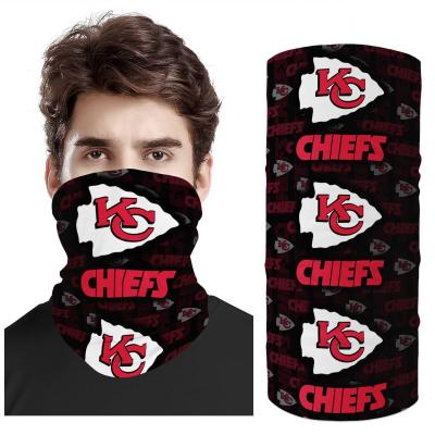 China 2021NFL Party Mask All Team Magic Wide Headbands For Men And Women Headwear UV Seamless Bandannas Sports Scarf Outer Tube For Workout for sale