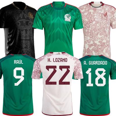 China Shirts & Tops Wholesale 2022 World Mexico Soccer Jersey Men Woman Kids Kit Set National Team Soccer Shirt CHICHARITO A.GUARDADO H.LOZANO for sale