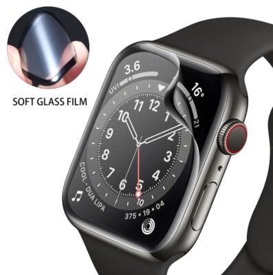 China Smart Watch New Arrival For Apple Watch 7 Series 3D Curved Soft Full Glue PET Screen Protector For iWatch 45mm 42mm 44mm for sale