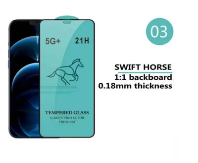 China Mobile Phone 5G+ 21H Full Speed ​​Horse Glue Tempered Glass Screen Protector For Oppo Realme V13 Q3i Narzo 30A Reno 6 5G for sale